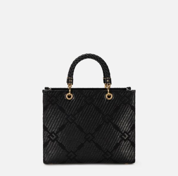 Tote media in jacquard con charms bs12a51e2 Elisabetta Franchi pe25