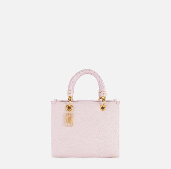 Tote piccola in jacquard con charms bs13a51e2 Elisabetta Franchi pe25