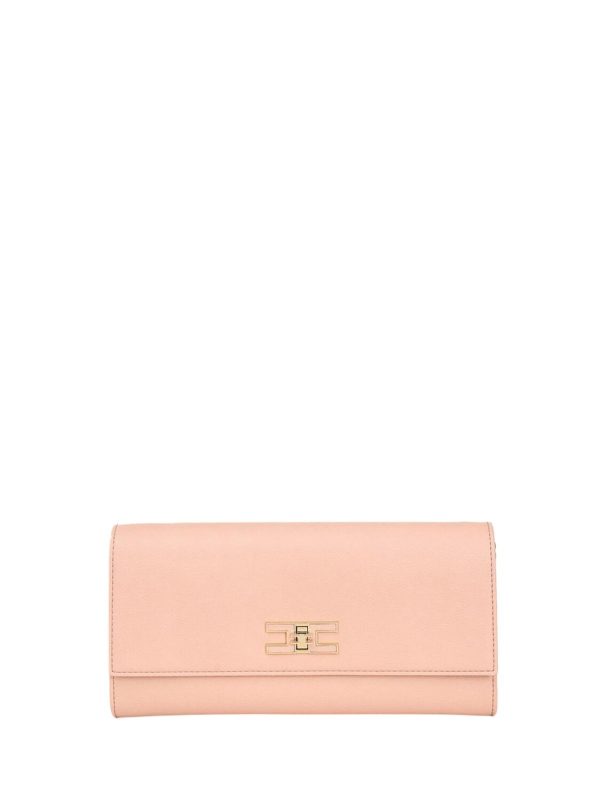 Baguette con tracolla e placca logo bs32a51e2 Elisabetta Franchi pe25