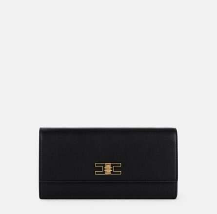 Baguette con tracolla e placca logo bs32a51e2 Elisabetta Franchi pe25