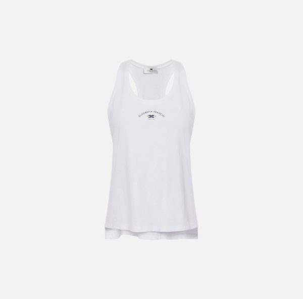 Canotta in jersey con logo cn00251e2 Elisabetta Franchi pe25
