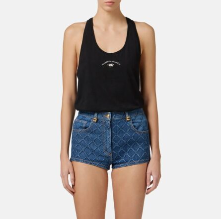 Canotta in jersey con logo cn00251e2 Elisabetta Franchi pe25