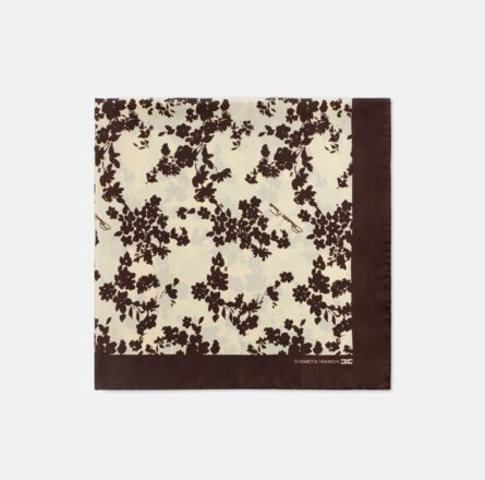 Foulard in twill di seta con stampa fo01f51e2 Elisabetta Franchi pe25