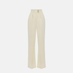 Pantaloni in crêpe fluido con bottoni dorati pa06451e2 Elisabetta Franchi pe25