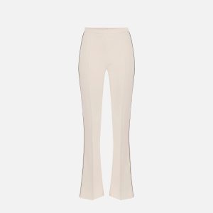 Pantaloni in crêpe con piping a contrasto pa08451e2 Elisabetta Franchi pe25