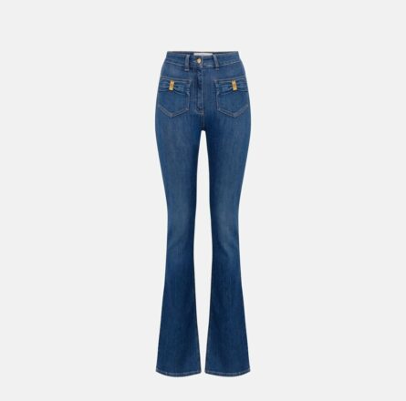 Jeans con taschini e dettagli a fiocco pj88n51e2 Elisabetta Franchi pe25