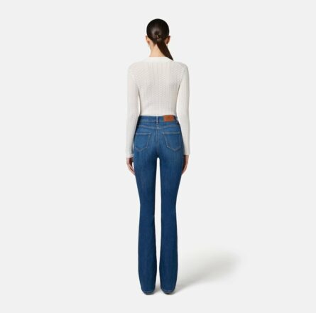 Jeans con taschini e dettagli a fiocco pj88n51e2 Elisabetta Franchi pe25