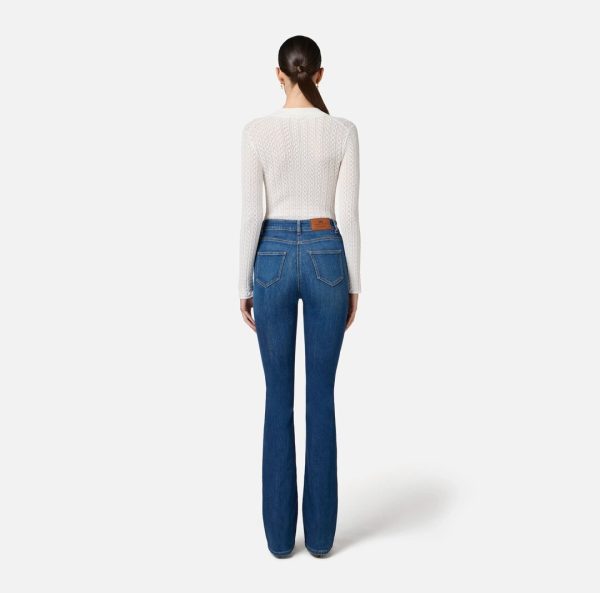 Jeans con taschini e dettagli a fiocco pj88n51e2 Elisabetta Franchi pe25