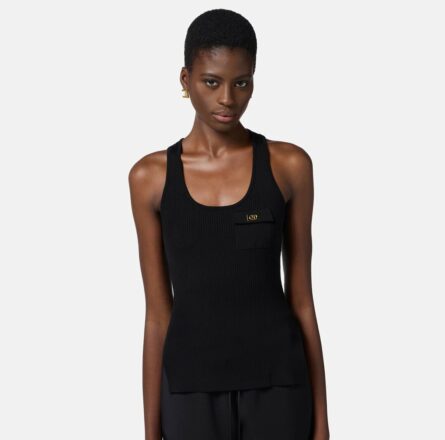 Canotta a micro costine con taschino tk41b51e2 Elisabetta Franchi pe25