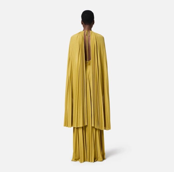 Abito Red Carpet jersey lurex con mantellina abr1351e2 Elisabetta Franchi pe25