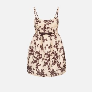 Abito doll in duchesse stampata ab70551e2 Elisabetta Franchi pe25