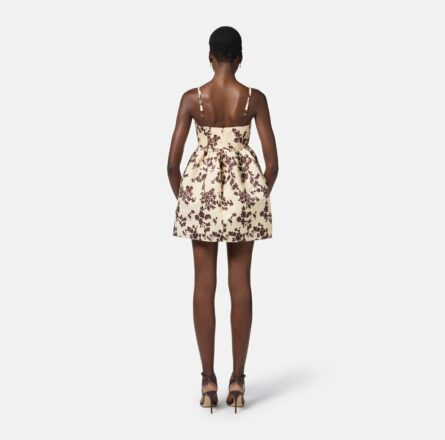 Abito doll in duchesse stampata ab70551e2 Elisabetta Franchi pe25