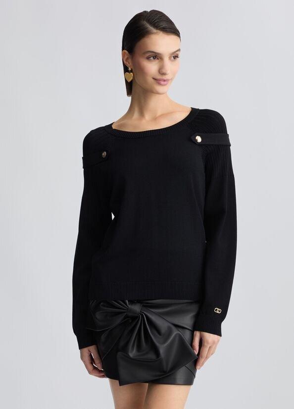 maglia con bottoni liu jo pe 25 art. ta5024