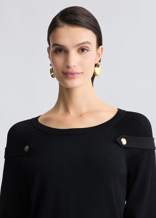 maglia con bottoni liu jo pe 25 art. ta5024