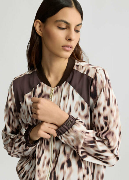 Bomber in raso stampato liu jo pe 25 art. ta5197