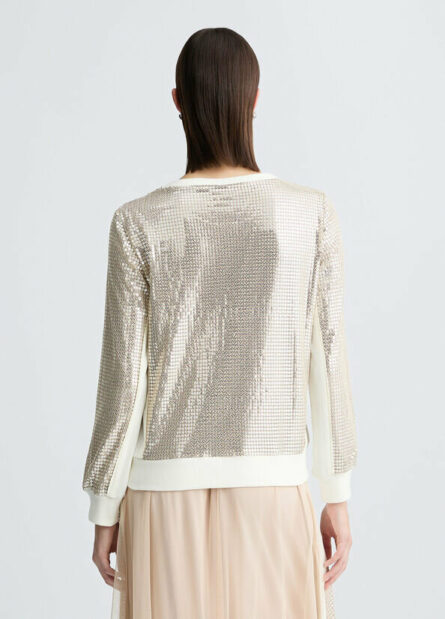 felpa con paillettes liu jo pe 25 art. ta5261