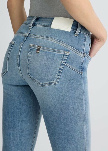 jeans liu jo pe 25. mod monroe con risvolto strass art. ua5006