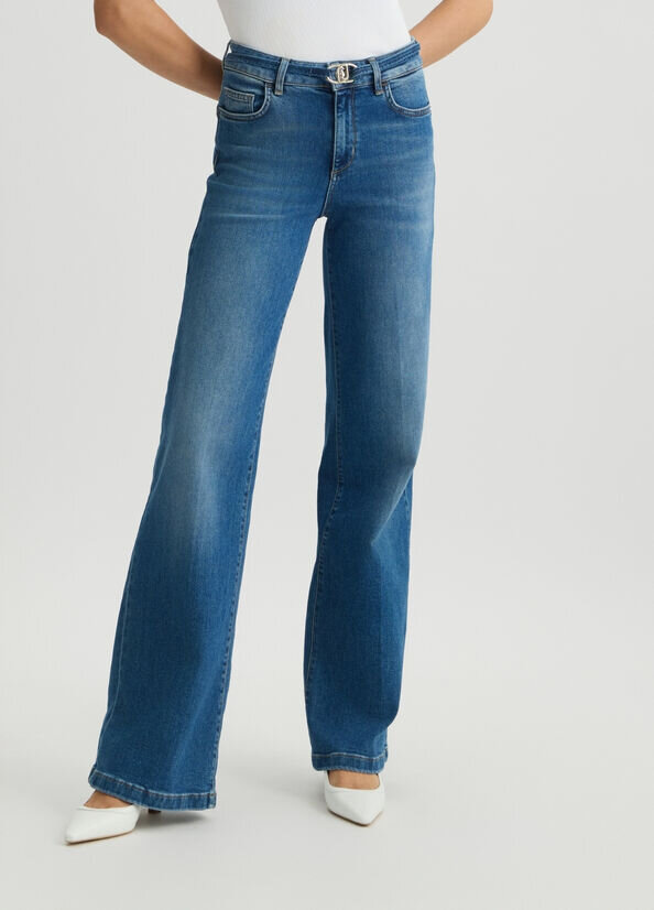 jeans liu jo pe 25. mod. flare con cintura art. ua5279