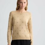 Maglia con logo e strass liu jo pe 25 art. wa5521