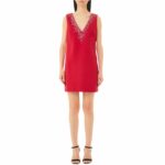 Abito nero con ricami gioiello liu jo pe 25 art. ca5078