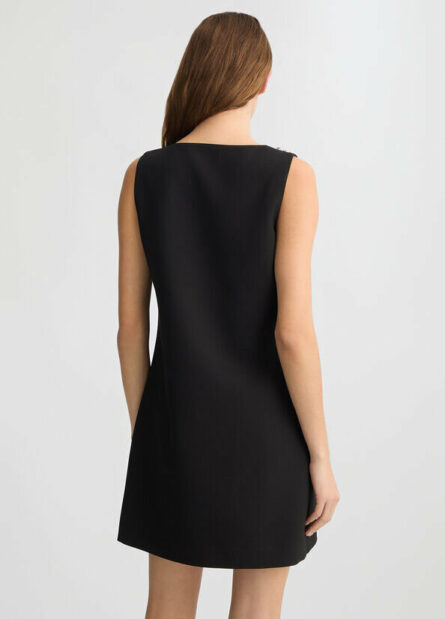 Abito nero con ricami gioiello liu jo pe 25 art. ca5078