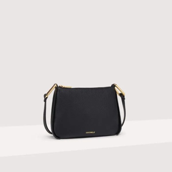 Mini Bag Grained Leather Noir Coccinelle Borse Donna MQF 55 03 01 001 TUPE25.