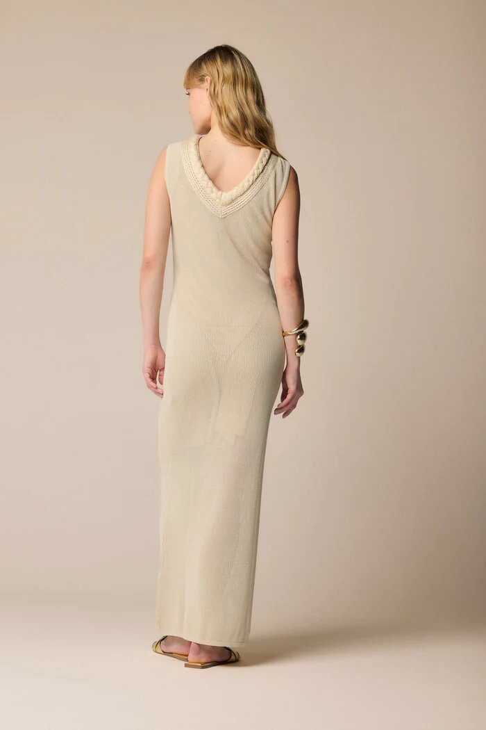 abito lungo con scollo lavorato ionni kocca pe 25