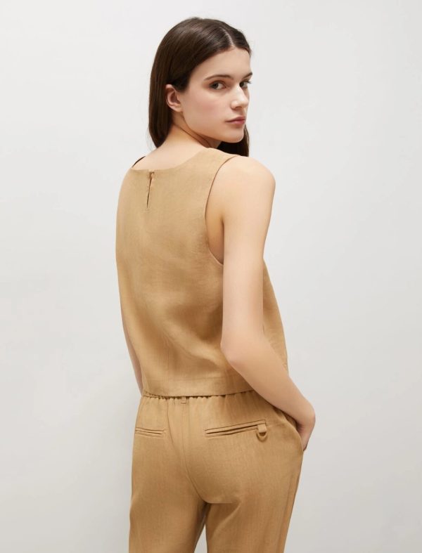 Top in viscosa e lino stretch terni marella pe 25