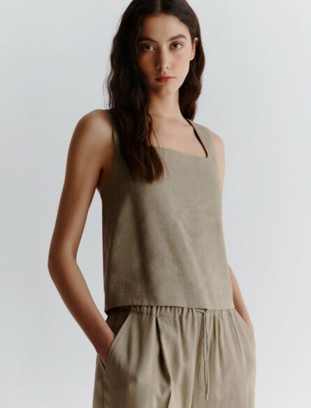 Top in viscosa e lino stretch terni marella pe 25