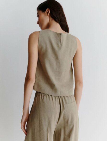 Top in viscosa e lino stretch terni marella pe 25