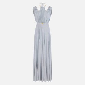 Abito Red Carpet in jersey lurex con cintura abr2152e2 Elisebetta Franchi pe25