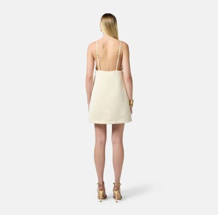 Abito in duchesse con fiori 3D Elisabetta Franchi AB73752E2