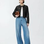 Jeans palazzo in denim chiaro Pinko pe 25. mod. lauryn art. 104601