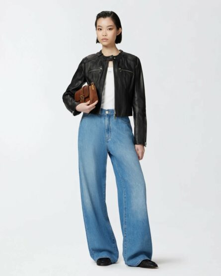 Jeans palazzo in denim chiaro Pinko pe 25. mod. lauryn art. 104601