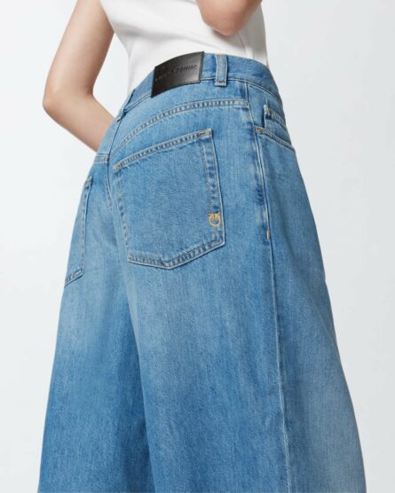 Jeans palazzo in denim chiaro Pinko pe 25. mod. lauryn art. 104601