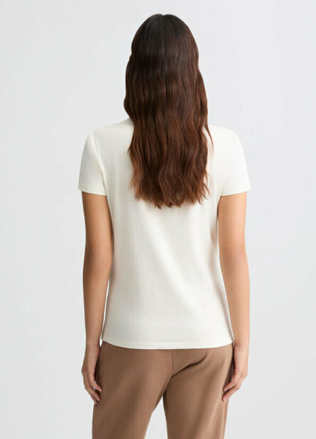 T- shirt con logo e strass liu jo pe 25 art. ta5173