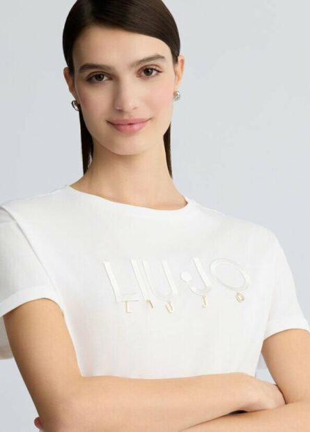 T-shirt con logo liu jo pe 25 art. wa5007