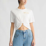 T- shirt in cotone con logo liu jo pe 25 art. wa5139