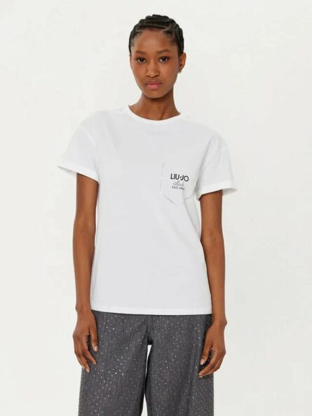 T- shirt con strass liu jo pe 25 art. wa5145
