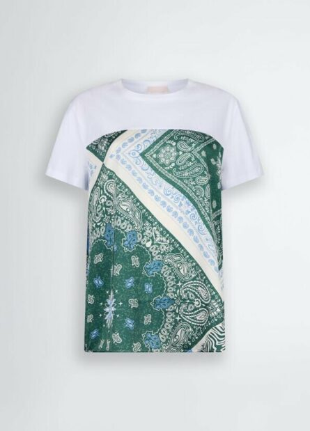 T- shirt con stampa liu jo pe 25 art. wa5155