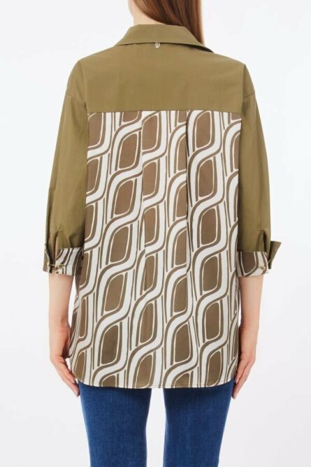 Camicia in cotone liu jo pe 25 art. wa5203