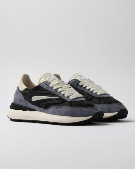 Scarpe d.a.t.e. pe 25. mod. athleta nylon black-cream art. m421-at-ny-bc