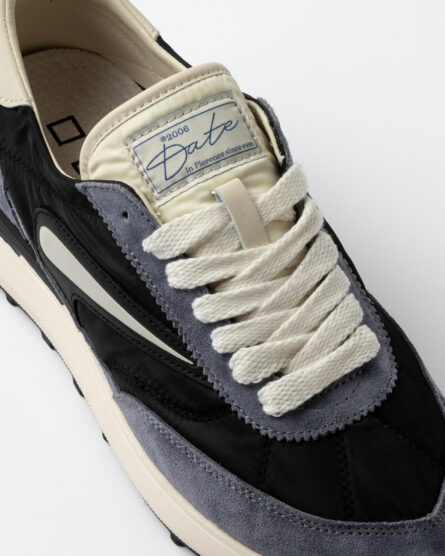 Scarpe d.a.t.e. pe 25. mod. athleta nylon black-cream art. m421-at-ny-bc