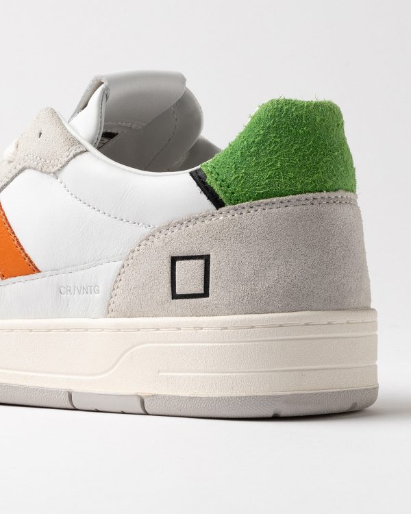 Scarpa d.a.t.e. pe 25. mod. court 2.0 vintage calf white-green art. m421-c2-vc