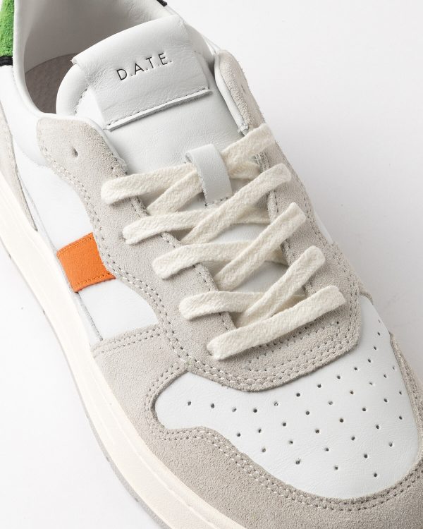 Scarpa d.a.t.e. pe 25. mod. court 2.0 vintage calf white-green art. m421-c2-vc