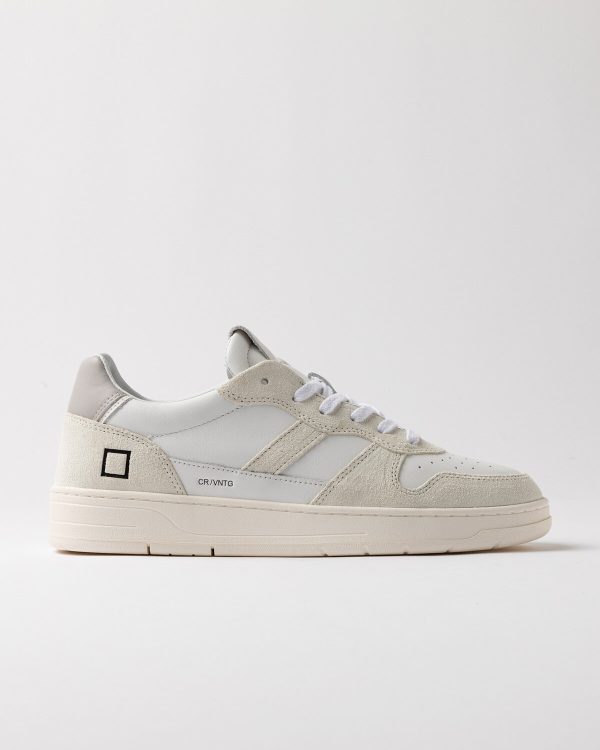 Scarpa d.a.t.e. pe 25. mod. court 2.0 vintage calf white art. m421-c2-vc-wh