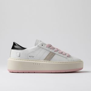 Scarpa d.a.t.e. pe 25. mod. hill low platform calf white- black art. w421-hp-ca