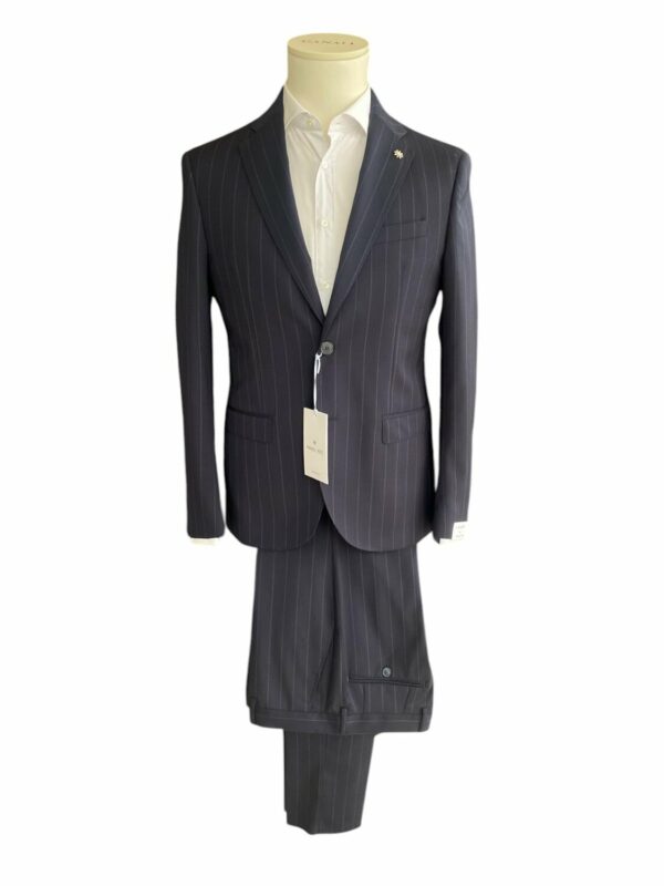 Abito gessato drop 8 slim Manuel Ritz 3832A3318 253132