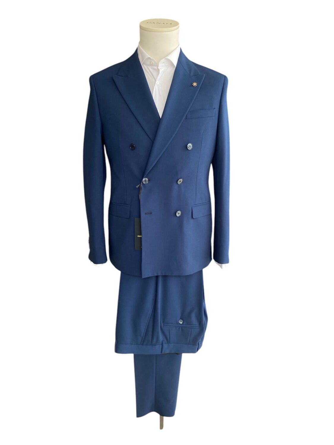 Abito doppiopetto slim drop 8 Manuel Ritz 3830A3378 253104