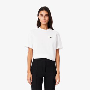 T-shirt in morbido cotone relaxed fit tf7215 lacoste pe 25